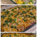 No Tortilla Cheesy Chicken Enchilada Bake