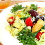 Orange greek salad